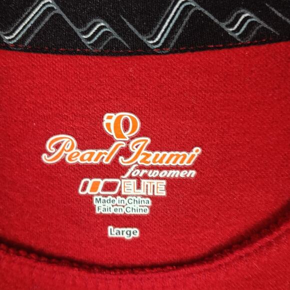 Pearl Izumi Elite Jacket Women L Red White Zip Cycling Windstopper - Picture 3 of 12